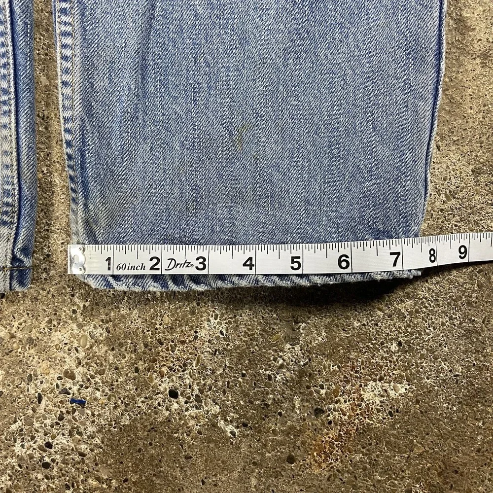 Vintage 90s Levi's 550 Jeans Size 34x34 Blue Denim Light Wash Relaxed Fit Casual